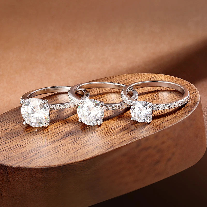 Aurora Luxe Moissanite Engagement Ring - 1-3ct Brilliant Stone | Luxury Jewelry