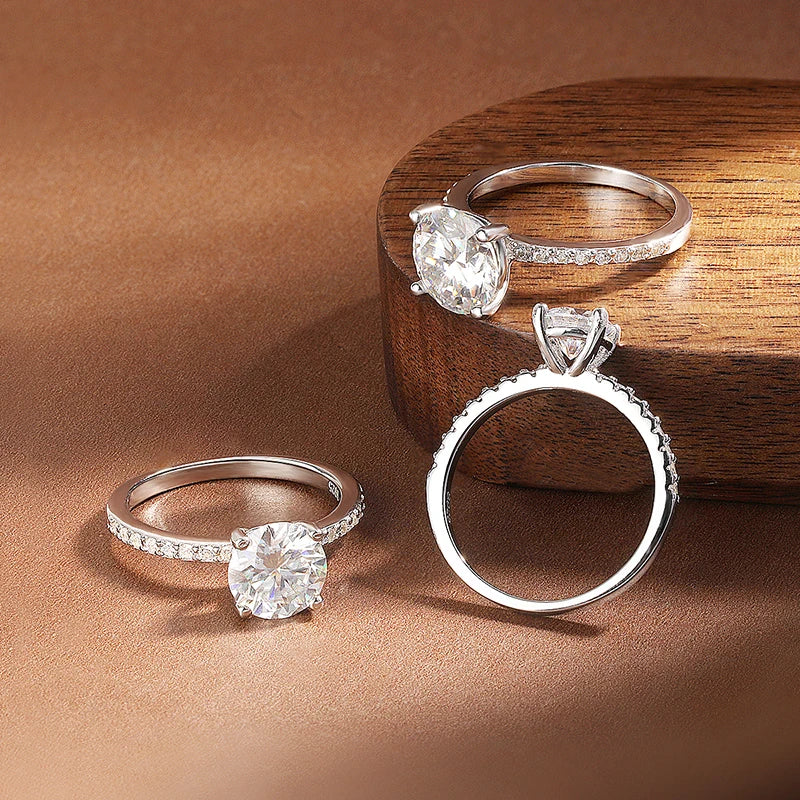 Aurora Luxe Moissanite Engagement Ring - 1-3ct Brilliant Stone | Luxury Jewelry