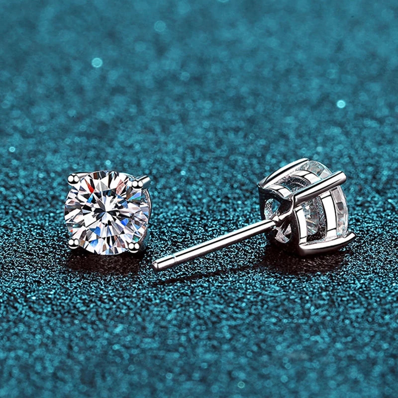 Elysian Glow Moissanite Earrings - 0.8ct Each | Luxury Drop Earrings